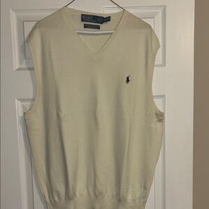 Polo by Ralph Lauren Cream V-Neck Sweater